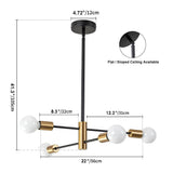 Modern LED Pendant Lights 4/6/8/10/12H Chandelier For Living Room Dining Room Bedroom Hotel Hall Indoor Decor Lighting Fixtures