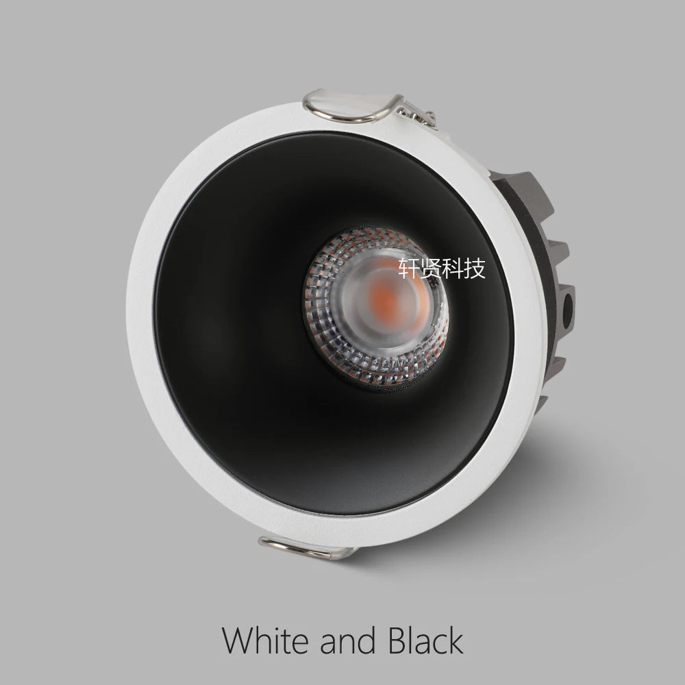 DC24V Constant Pressure Recessed LED Spotlight 5W 7W 9W 15W Round Ra93 Downlight for Tuya Zigbee BLE DALI DT8 Matter KNX System