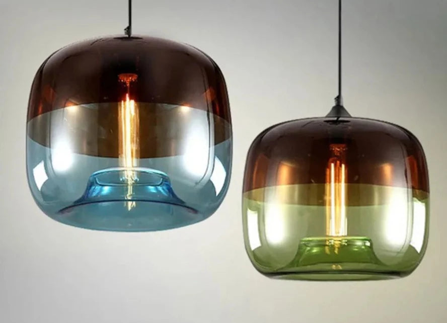 Europe Hanging Glass Pendant Light Fixtures E27 LED pendant Lights For Cafe Bar Restaurant Living Dinning Room Bedroom Lusters'