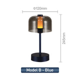 Modern Retro Nordic Desk Lamp Rechargeable Indoor Table Lamp Camping Lamp Night Light for Bedroom Campe Reading Home Decoration