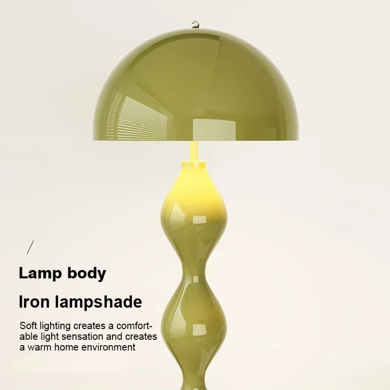 Macaron Creative Mushroom Lamp Living Room Sofa Side Led Floor Lamps Bedroom Bedside Light Senior Sense Of Vertical Lights