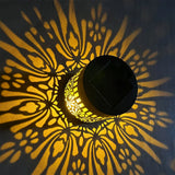 Solar Outdoor Wall & Fence Light - Decorative Metal Garden Lamp for Patio & Stairs