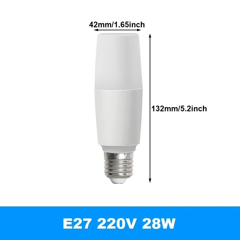 E27 Energy-Saving LED Light Bulb (9W-38W) - AC 220V High-Brightness Home Lamp