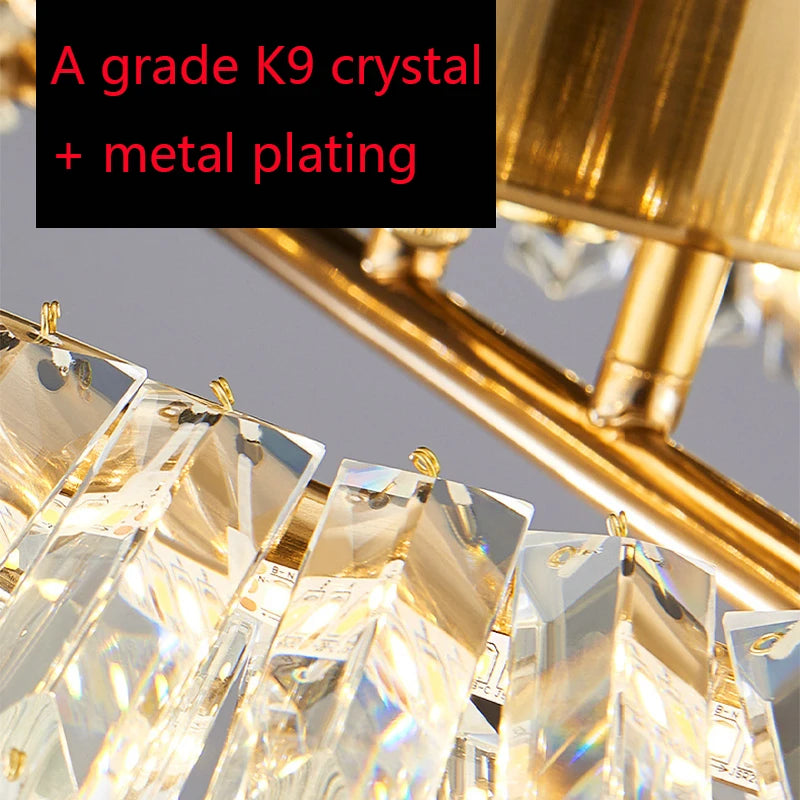 2025 Luxury Ceiling Lamps Modern Bedroom Crystal Led Chandelier Lamps Living Room Ceiling Lights Luster Indoor Lighting Fixtures