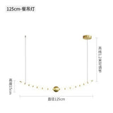 Modern Nordic Classic LED Pendant Lights Pearl Necklace Decoration Indoor Chandelier for Dining Living Room