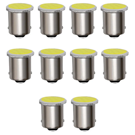 10Pcs Car P21W 1156 Ba15s LED COB Turn Signal Bulb Auto Reverse Parking Brake Light 12V Signal Lamp