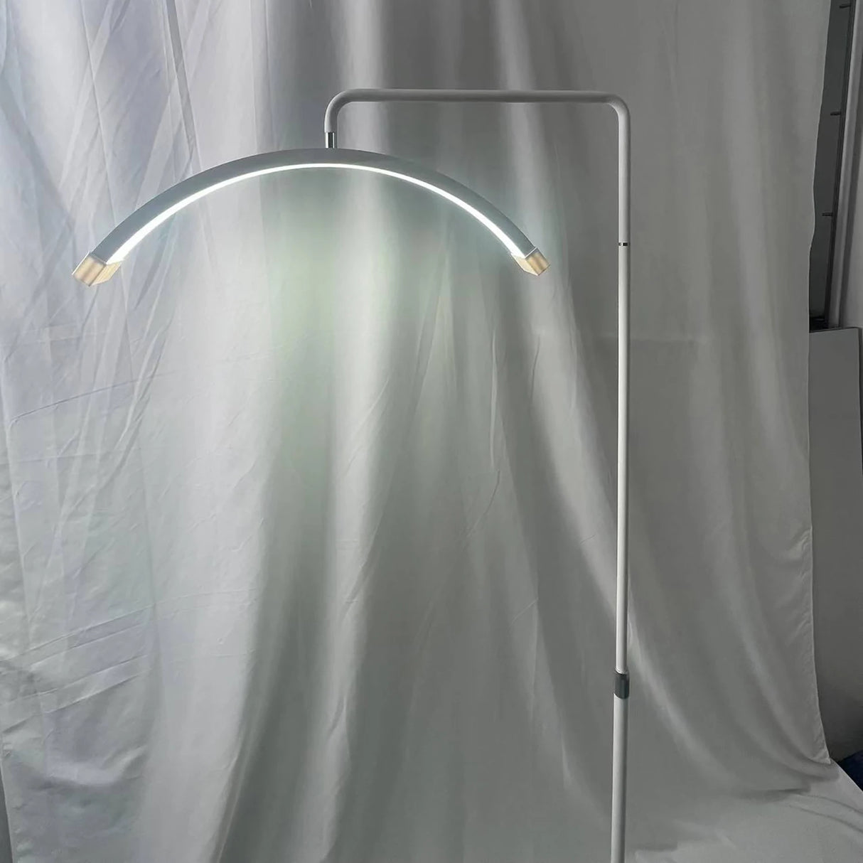 40W Dimmable Bi-color Temperature LED Half Moon Lash Light Floor LED Ring Lamp Beauty Facials Skincare Tattoo Eyebrows
