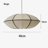 Vintage Danish Cloth Pendant Light - Rustic Fabric E27 Ceiling Hanging Lamp Fixture for Living Room, Dining Room & Bedroom