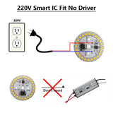 10-Pack AC 220V LED PCB Aluminum Plate - Integrated IC Driverless Light Board