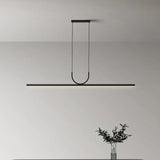 Modern Simple LED Ceiling Chandelier for Table Dining Room Kitchen Island Black Pendant Lamp Home Decor Hanging Lighting Fixture