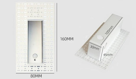 Motion Detect LED Wall Lamp Frameless 3W Step StairCase Recessed Lighting For Home Channel Corridor Hotel Indoor Night Footlight