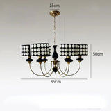 Copper Chandeliers Lamp Lusters Modern For Dining Living Room Hotel Indoor Light Decoration Wrought Iron Chandeliers Lighting