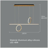 Modern Living room Ring Chandelier Nordic New Design Ceiling Lamps for Bedroom Dining room Decor Lamp Kitchen Pendant Lighting