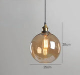 Clear Gray Amber Colour Vintage Pendant Lights Dining Glass Hanging Lamp Russia Loft Luminaire Modern Bedroom Light Fixture