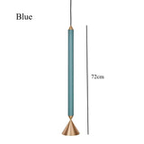 Lamp Long Pole Designer for Kitchen Island Small Single Head Hanging Lamp for Dining Room Bar Macaron Lamp LED