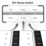 Zigbee DIY Smart Light Switch with Touch Screen Display - US Standard Tuya Wall Switch