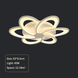 Creative Modern LED Chandelier Creative Living Room Bedroom Dining Room Kitchen Bedroom Ceiling Light White Design Indoor Lamp