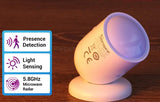 Human Presence Sensor SNZB-06P Microwave Radar Presence Detection Light Sensing Works with Alexa for Smart Home