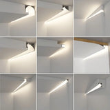 1M Recessed Led Aluminum Profile Channel Holder for Indoor Home Ceiling Wall Backlight Bar Linear Light Indirect Decors Lighting