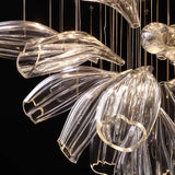 Italian Creative Petal Glass Pendant Lamp Modern Chandelier For Living Room BedroomKitchen Luxury Home Decor Lustre Hanging Lamp