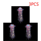 5PCS Jellyfish Hanging Night Light Lamp - Battery-Operated Bedroom Atmosphere Decor