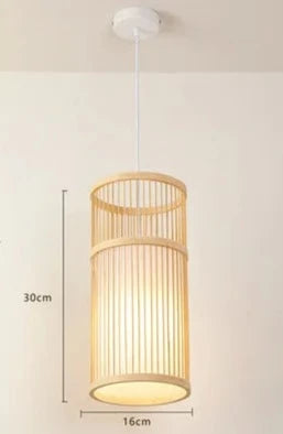 Bamboo Modern Hand Woven Bamboo Art Chandelier Bamboo Lantern Chandelier Bedroom Dining Room Lamp Japanese Pendants Lights