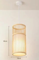 Bamboo Modern Hand Woven Bamboo Art Chandelier Bamboo Lantern Chandelier Bedroom Dining Room Lamp Japanese Pendants Lights