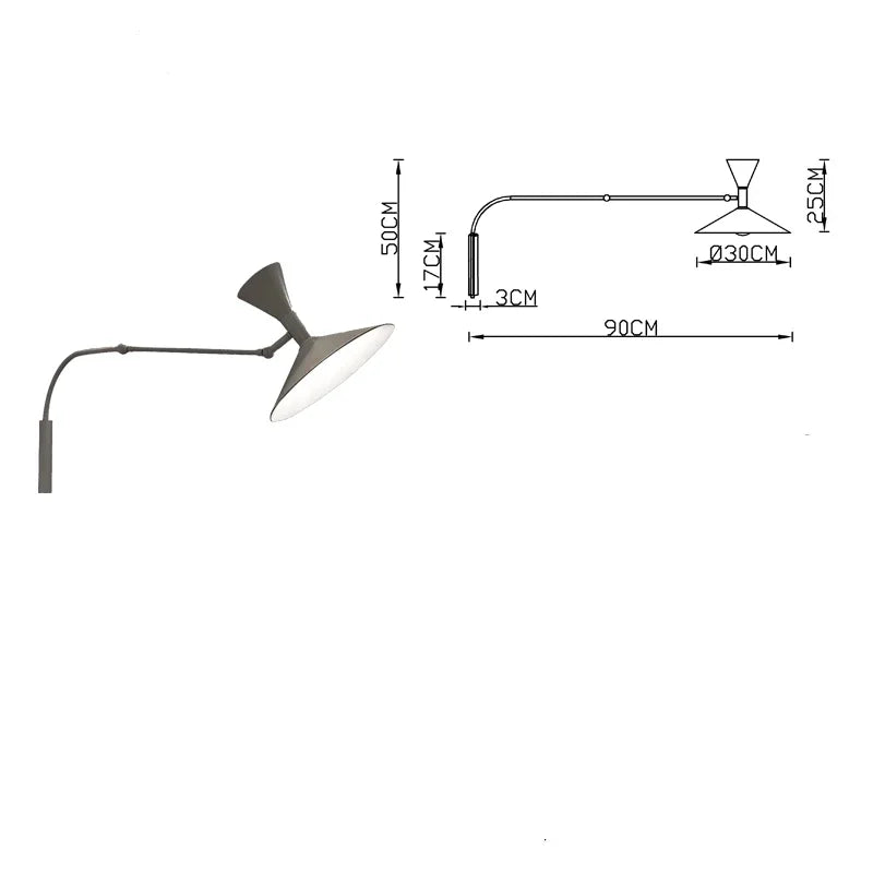 Rotary Wall Lamp Sconce Light  Adjustable Up and Down Lighting For Living Room Bedroom