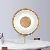 Modern Art Creative Living Room Table Lamp Simple and Unique Designer Bedroom Showroom Black and White Round Bedside Lamp