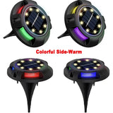 12LED Solar Power Disk Light Outdoor Garden Solar Underground Light Deck Light Spotlight Buried Solar Led Lamp Garden Decor