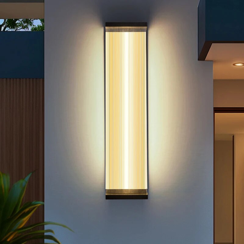 Outdoor Wall Lamp Waterproof Outdoor Hotel Villa Door Exterior Wall Column Minimalist Courtyard Lamp Wall Lamp