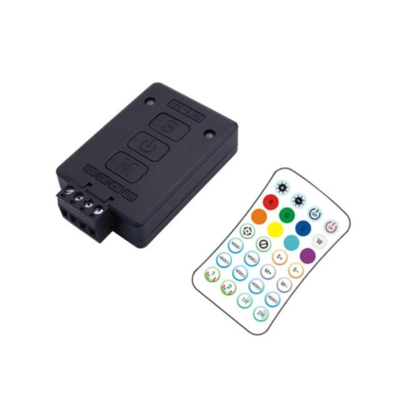 WiFi Smart Curtain Light Controller (DC5V–24V) - App Programmable LED String Driver for WS2811, WS2812B & WS2815