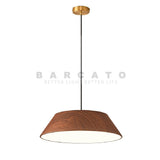 Nordic Modern Wood Grain Log Metal Pendant Lights for Table Dining Room Kitchen Hanging Lamp Fixture Home Decor Lighting Lusters