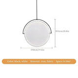 Nordic Restaurant Pendant Lights Creative and Personalized Dining Table Lights Modern and Minimalist Art Fabric Pendant Lamps
