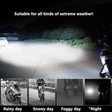 Dual Color LED Motorcycle Spotlights - 12V/24V Fog Lights for Car, SUV, UTV