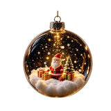 Acrylic Lighted Christmas Ball Ornament Transparent LED Lighted LED Christmas Tree Globe Decor Decorative