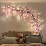 USB Cherry Blossom String Light with 8 Modes - Artificial Flower Vine Fairy Lights