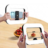 Portable Handheld Ring LED Light - Rabbit Cage Selfie Lighting for Phone Live Broadcast