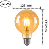 Edison Light Bulb T45 ST64 G80 G95 G125 4W 6W 8W 220V 110V Filament LED Bulb Retro E27 Warm Yellow Living Room and Bedroom Light