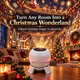 Magical Christmas Projection Night Light,USB Christmas Projector Indoor,Magical Christmas Projection Night Light Holiday Room