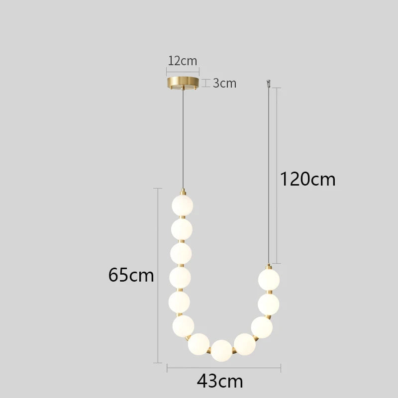 Nordic home decoration, stair chandelier, living room bedroom and dining room Pendant lights, ceiling light, indoor lighting