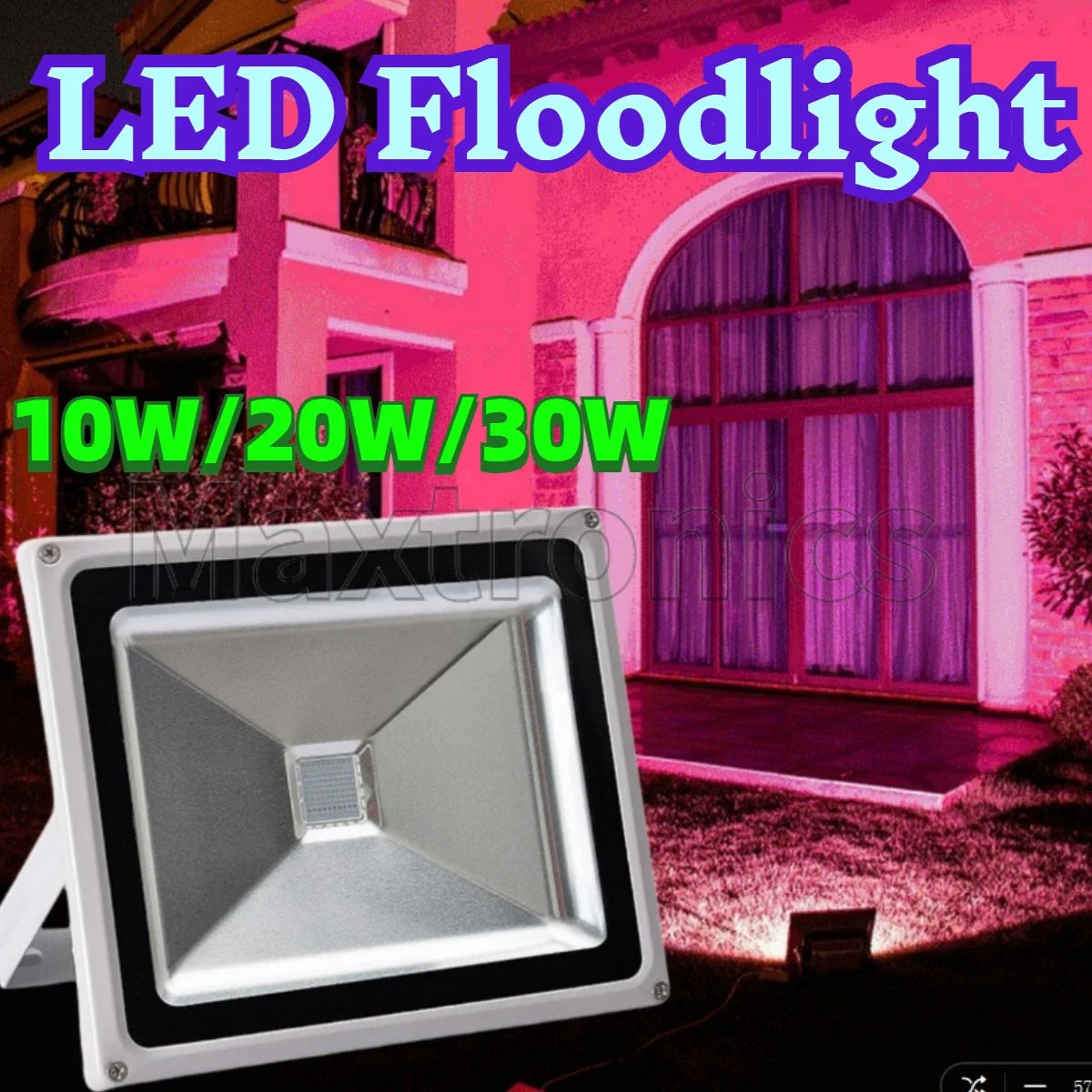 NEW 7 Color RGB LED Spotlight With Remote 10W 20W 30W 50W IP65 Waterproof for Outdoor Garden Projector Lighting LED Flood Lights
