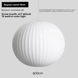 Japanese Wabi-Sabi Handmade Silk Pendant Lamp LED for Living Room Hotel Restaurant Home Decor