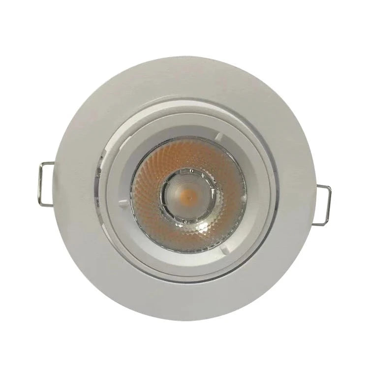 High Quality Zinc Alloy Recessed Led Ceiling Spotlight Cut-out 75mm GU10 Housing Frost White Led Downlight Lamp Frame Fixture