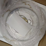 Imitation Marble Circular Resin Pendant Light - Modern Hanging Ceiling Lamp Fixture for Living Room, Bedroom & Home Decor