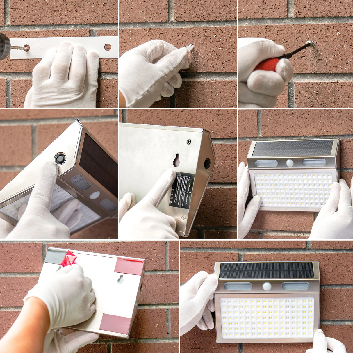 112 LED Solar Motion Sensor Wall Light - Waterproof Outdoor Security Lamp for Garden