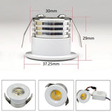Dimmable embedded Ceiling LED canister light COB Small Spot Light 3W AC90V-265V Driver Included for home showcase cabinet hotel