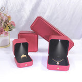 PU Leather LED Light Jewelry Box - Luxury Empty Case for Ring, Necklace & Earrings
