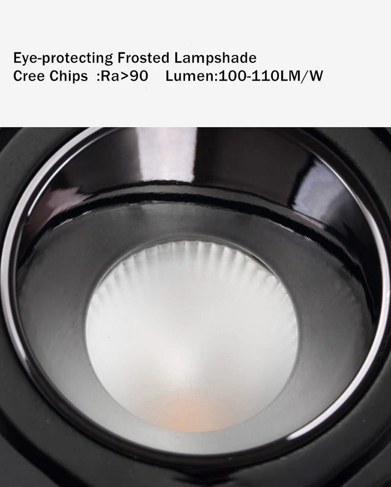 Recessed LED Ceiling Lamp 24W 10W Single/Double Head LED Spot lights COB Anti-Glare Downlight For Home Office Store Indoor