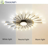 Modern Rotating Pen Tip LED Ceiling Light - Creative Sculptural Art Chandelier